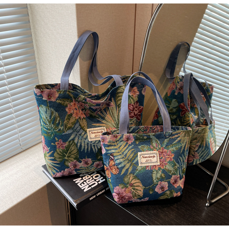 大容量国潮风帆布包包女2025新款通勤托特包女ins大学生上课单肩包详情30