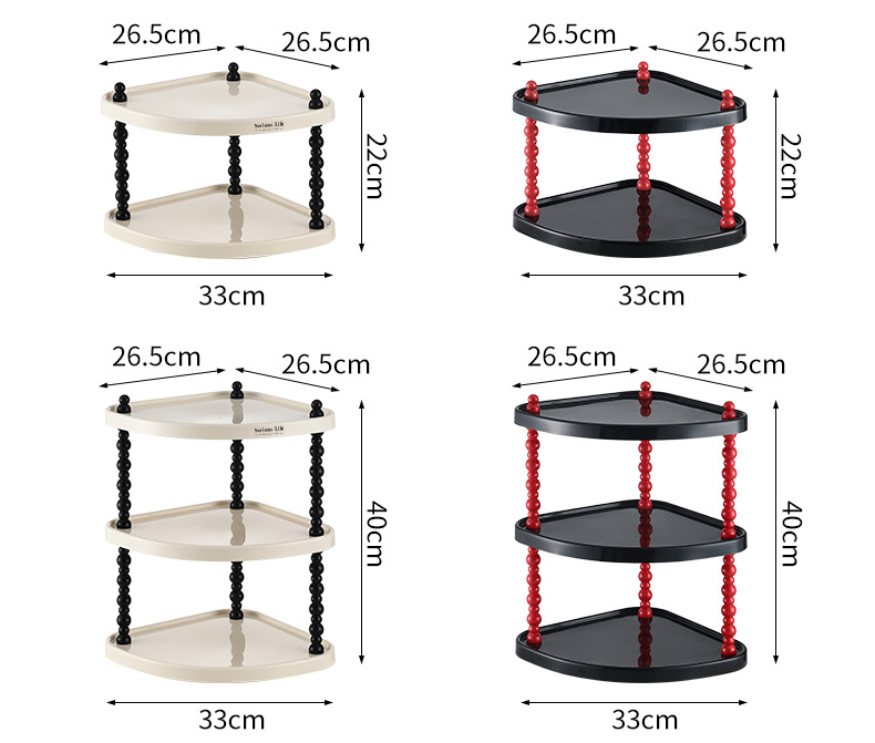 Cream-style bathroom multi-layer storage rack, removable desktop multi-functional storage rack, aromatherapy, perfume and cosmetics organizing rack pic 3