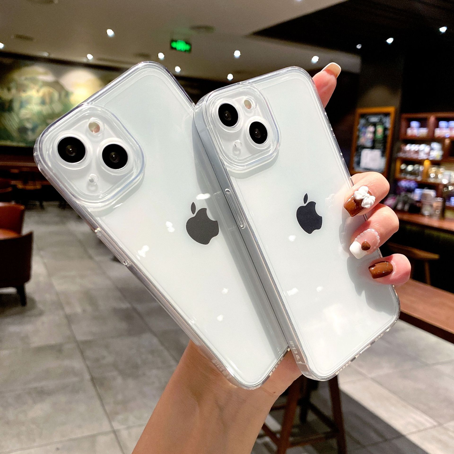 透明直边适用苹果15/16ProMax手机壳TPU软iphone11简约全包保护套详情5