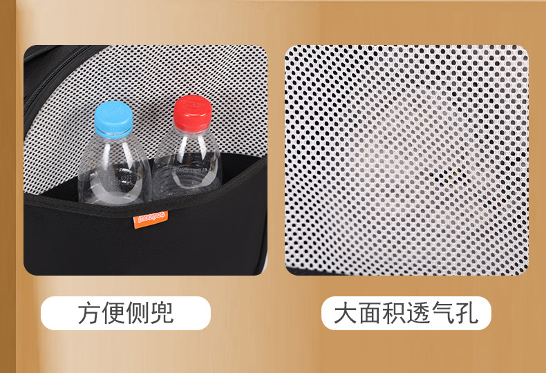 Factory direct supply cat bags for portable outings, large-capacity space capsule, double-shoulder hand-carry, breathable Japanese and Korean style pet bags pic 4