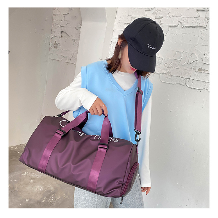 可套拉杆大容量手提旅行包通用干湿分离运动健身收纳包出差行李包详情34