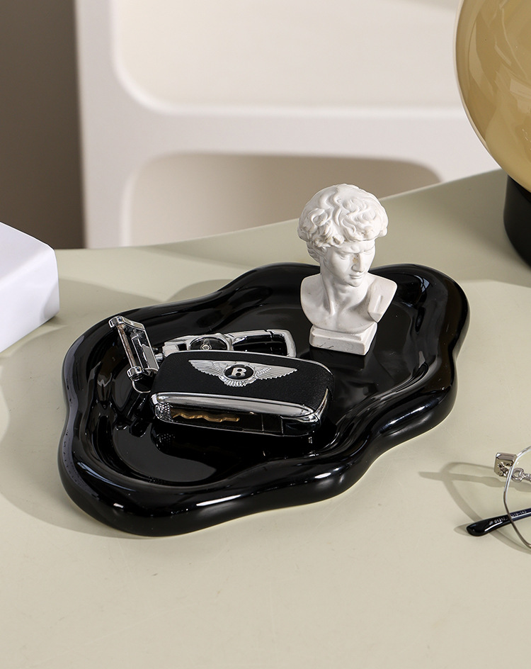 【 Same style at low Price 】ins high appearance level tray, Internet celebrity photo prop, jewelry storage plate, display plate, light luxury ceramic decorative item pic 40