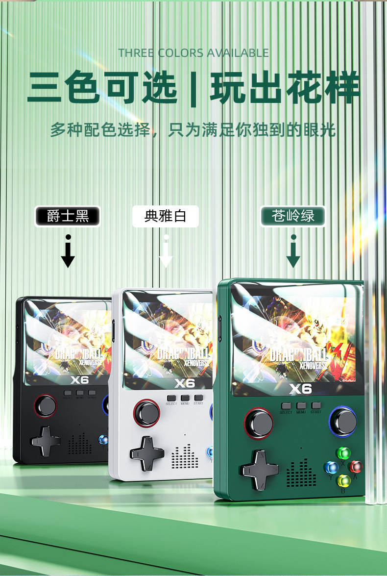 The new R36S game console is a high-definition 3D handheld game console with dual joysticks and a GBA arcade emulator for KOF Cross-border pic 22