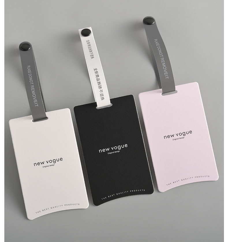 简约新款高级防拆扣挂牌定制服装吊牌LOGO男女装定做衣服标签现货详情7