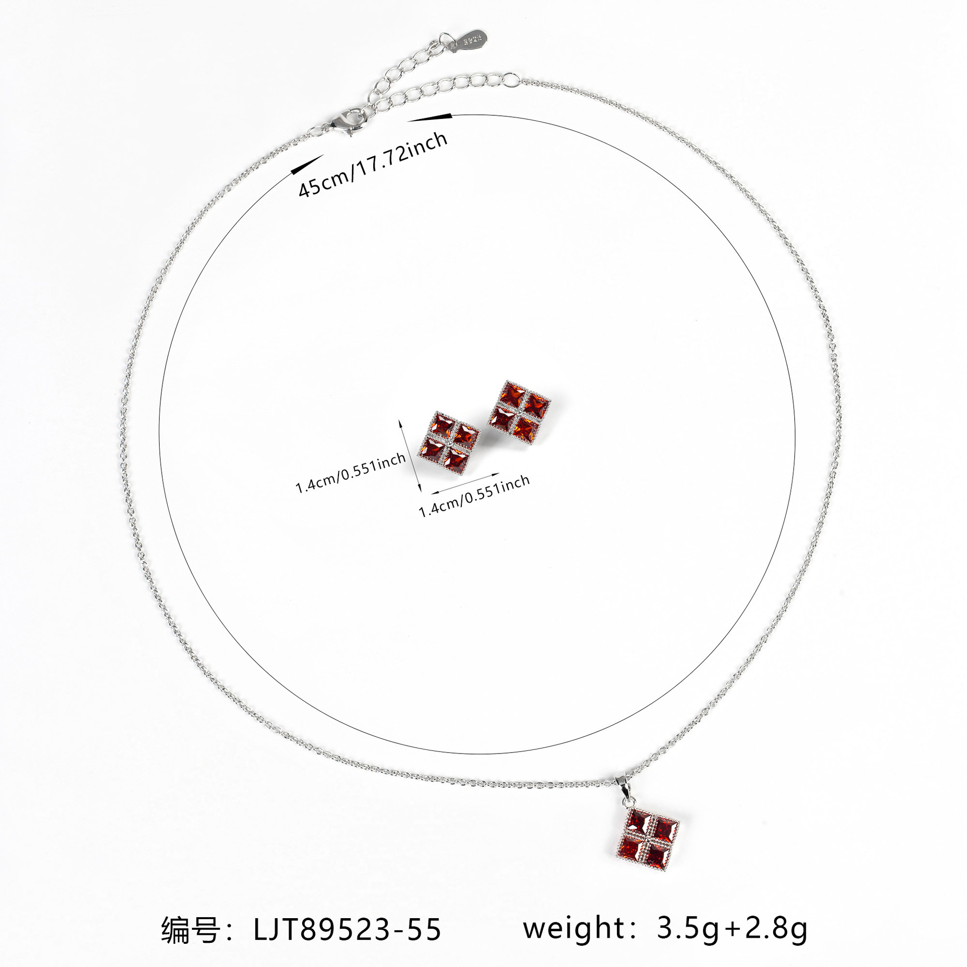 欧美潮流个性镶钻魔方项链女士ins个性趣味项坠饰品时尚饰品批发 LYTJ29523风云首饰详情2