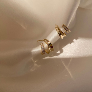 高级感圆圈耳环2025年新款潮夏季简约素圈耳圈小众设计感纯银耳饰详情13