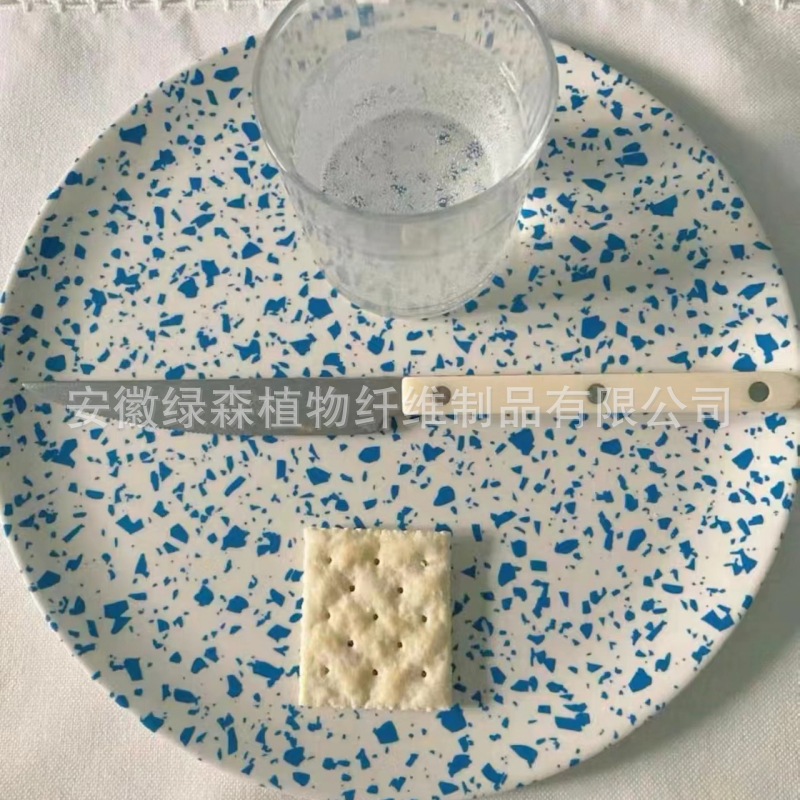 现货XeniaTaler加拿大竹纤维盘子餐具耐摔水果早餐盘面包甜品盘详情17