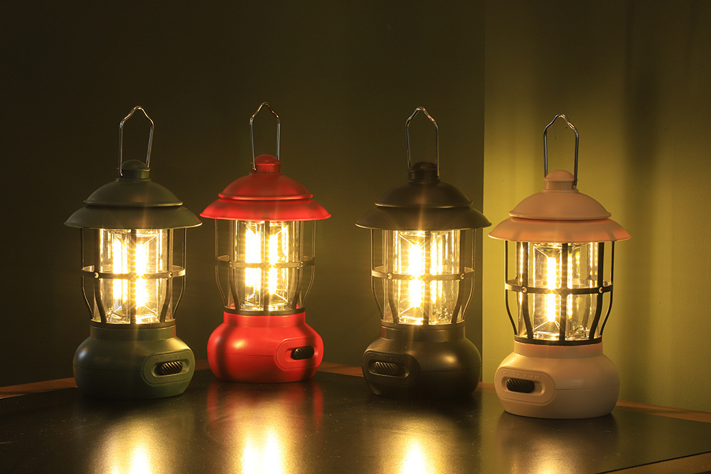 Outdoor portable solar lamps, rechargeable lighting lamps, led atmosphere tents, outdoor camping lamps, and retro horse lamps for campsites pic 5