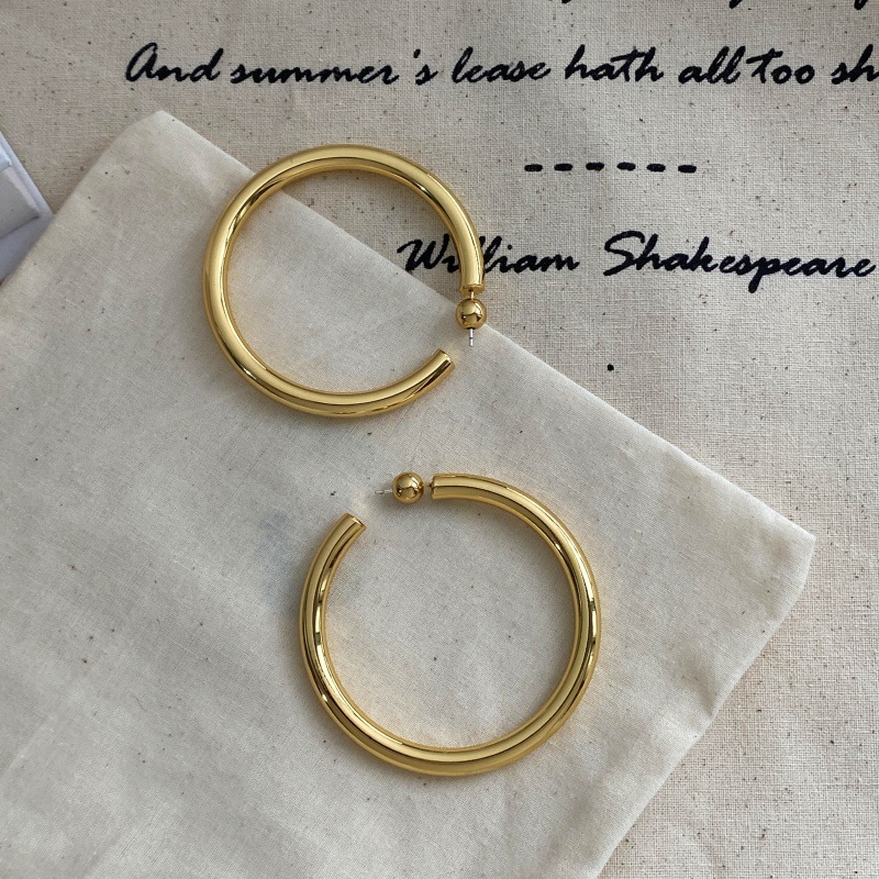 SophieBu*ai经典圆圈独特感耳圈高级感气质个性简约hoops耳环饰品详情11