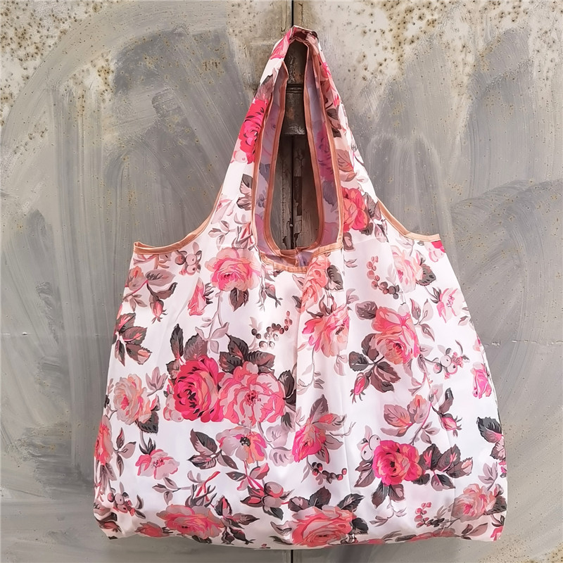 超大号卡通日本折叠环保购物袋防水尼龙买菜包收纳包米奇头手提袋详情36