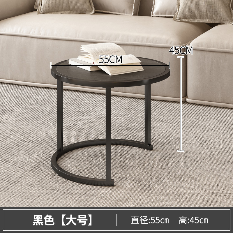 茶几简约现代小户型网红轻奢金属可移动卧室小圆桌子客厅家用边几 pic 17