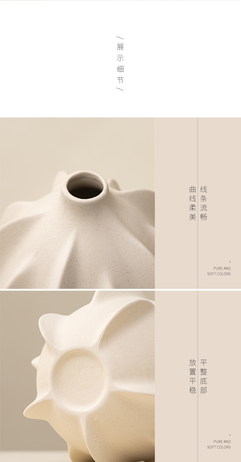 Cross-border wholesale and shipping of 2026 new ceramic vases, home hydroponic flower arrangements, tabletop and living room modern decorations pic 11