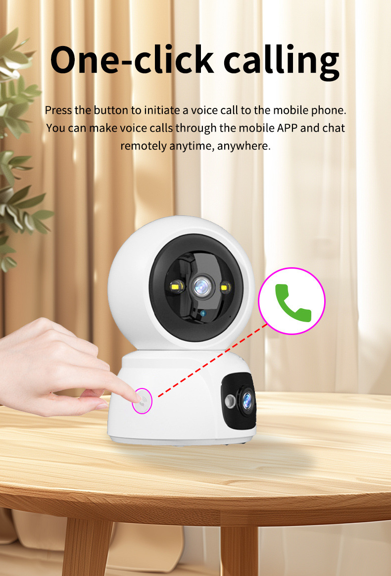 跨境双镜头监控摄像头全景夜视高清家用无线WiFi摄像机联动摇头机详情31