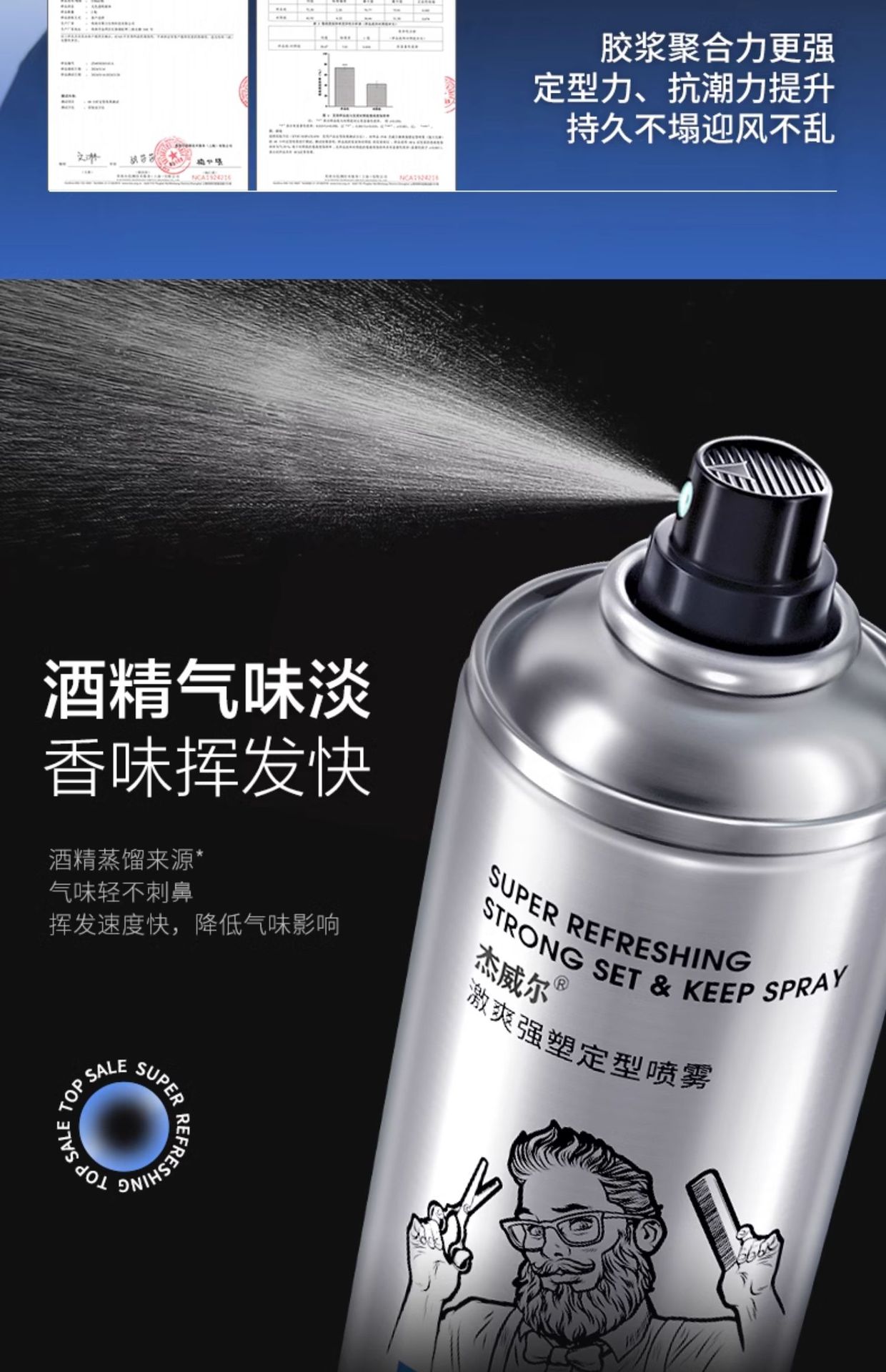 Wholesale JVR JVR Styling spray, strong shaping styling mud, hair gel, whole case, voluminous water, one-piece consignment pic 37