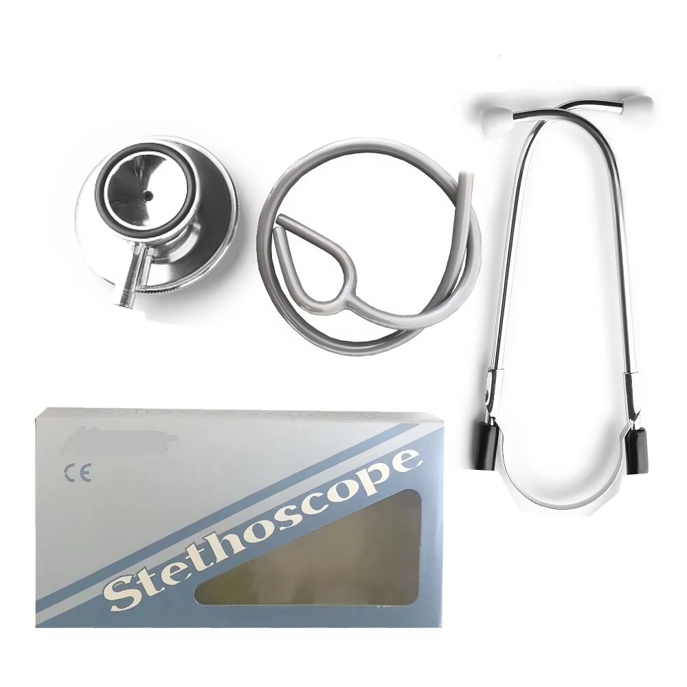 Cross-border exclusive K2 stethoscope single and double head medical independent packaging double-sided stethoscope stainless steel stethoscope gift box pic 6
