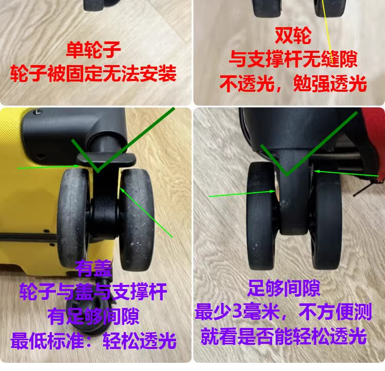 现货行李箱轮套Caster shoes拉杆箱轮子硅胶保护套脚轮套跨境耐磨详情10