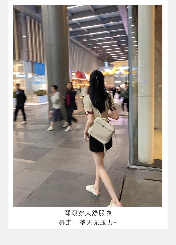 葡萄妈studiolee同款牛皮系带休闲百搭运动板鞋圆头小白鞋女新款详情17