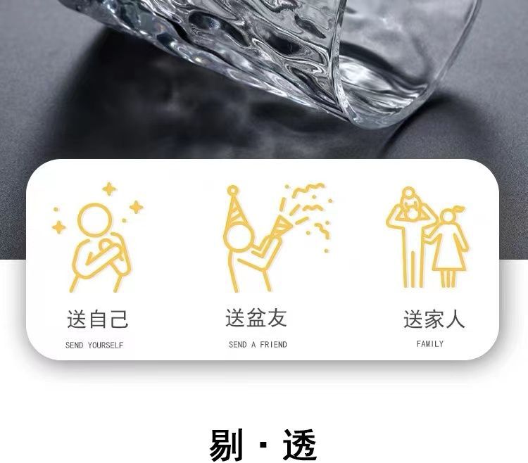 6只装加厚耐热玻璃杯家用透明喝水杯泡茶杯牛奶果汁啤酒杯子套装详情8