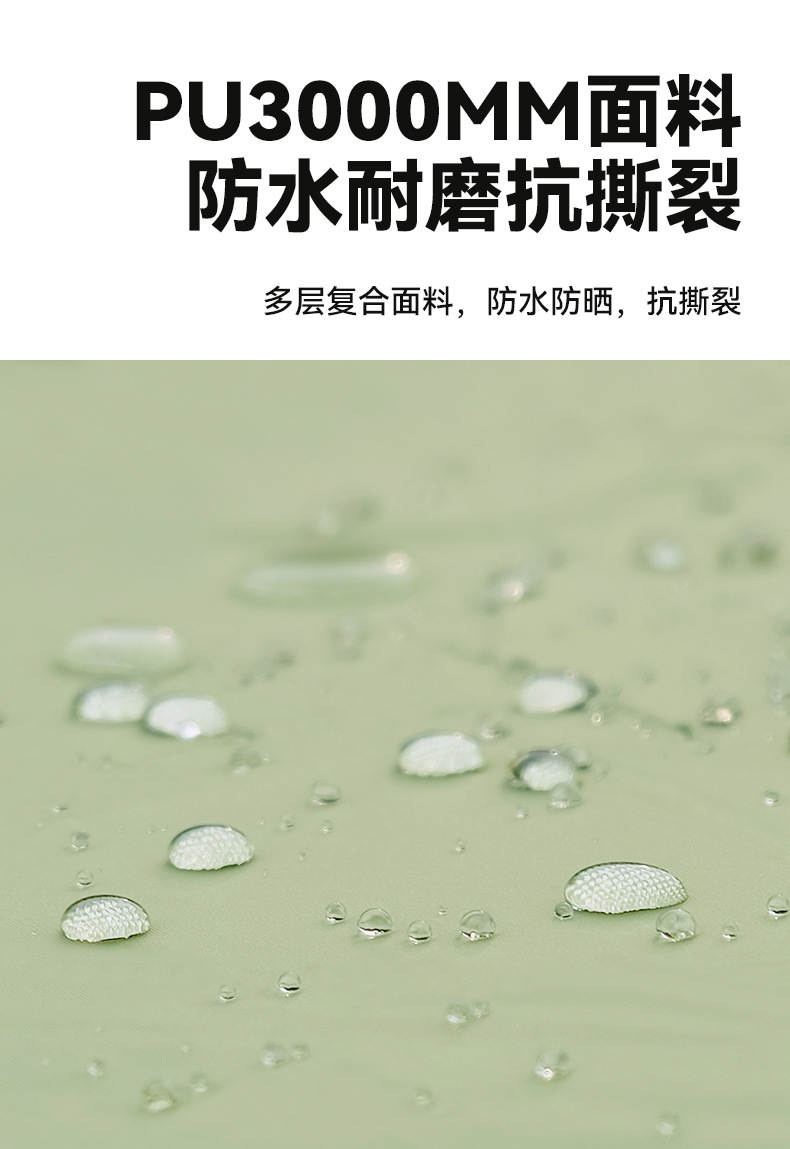 户外两室一厅露营多功能公园大帐篷野营防水多人自驾游小房子详情4