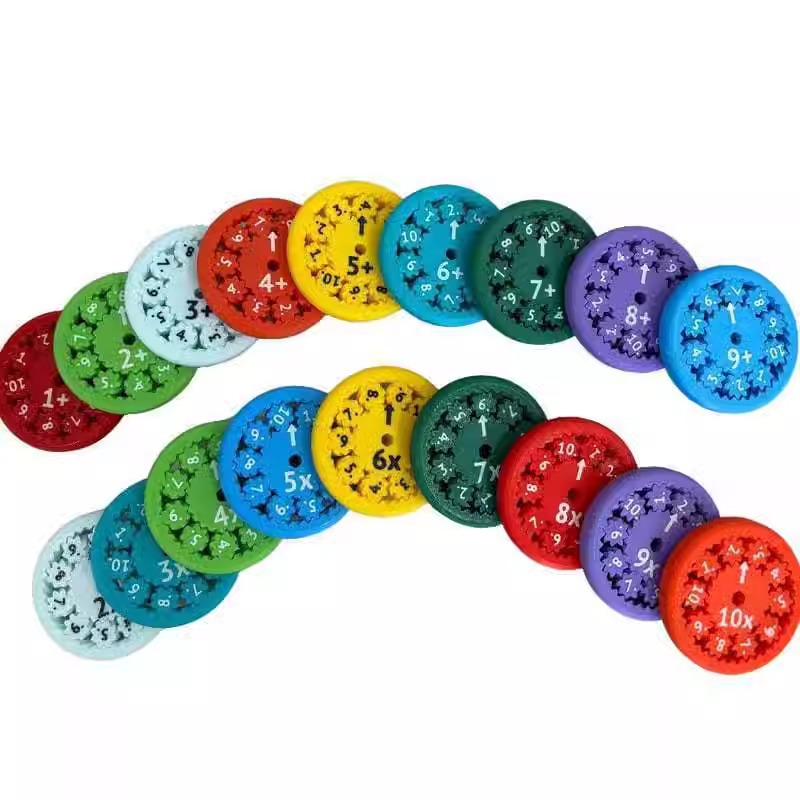 Digital gyroscope, rotating fingertip gyroscope, math arithmetic, stress-relieving intelligence, finger dust toy, gear rotation, addition, subtraction, multiplication, division pic 2