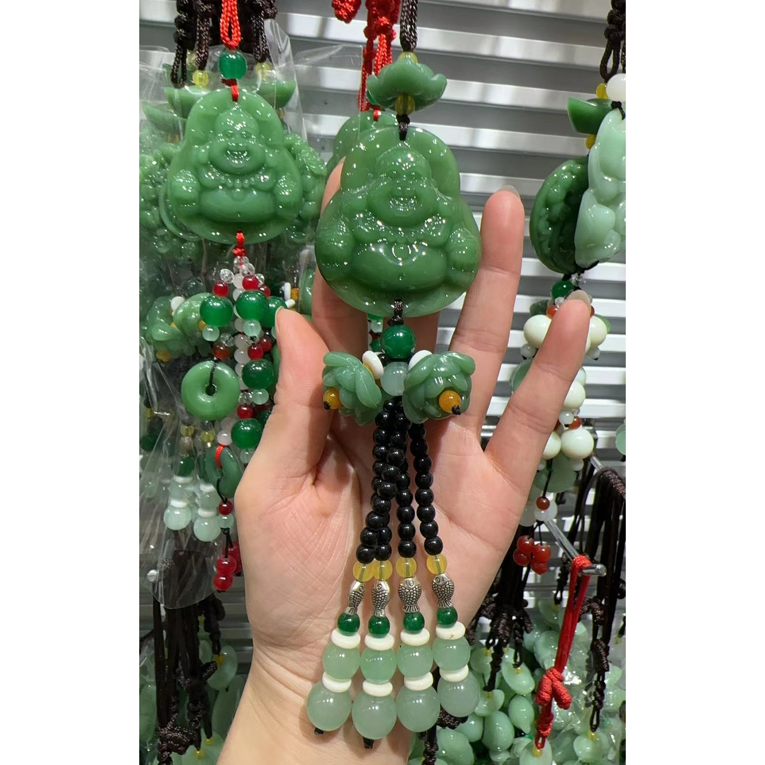 经典福禄葫芦汽车挂件车内莲花吊坠挂饰创意车载出入平安车饰饰品详情10