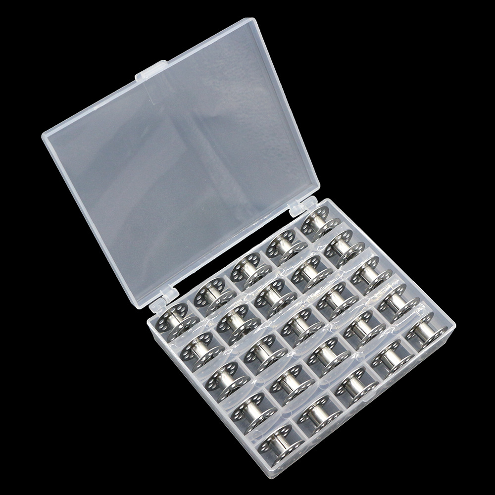 厂家批发家用缝纫机梭芯彩色绕线梭心25/36格梭心套装彩色缝纫线详情13