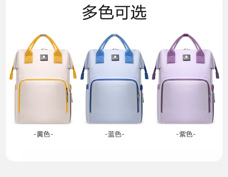 新款妈咪包多功能轻便百搭双肩包带娃外出大容量母婴包孕妈待产包详情16
