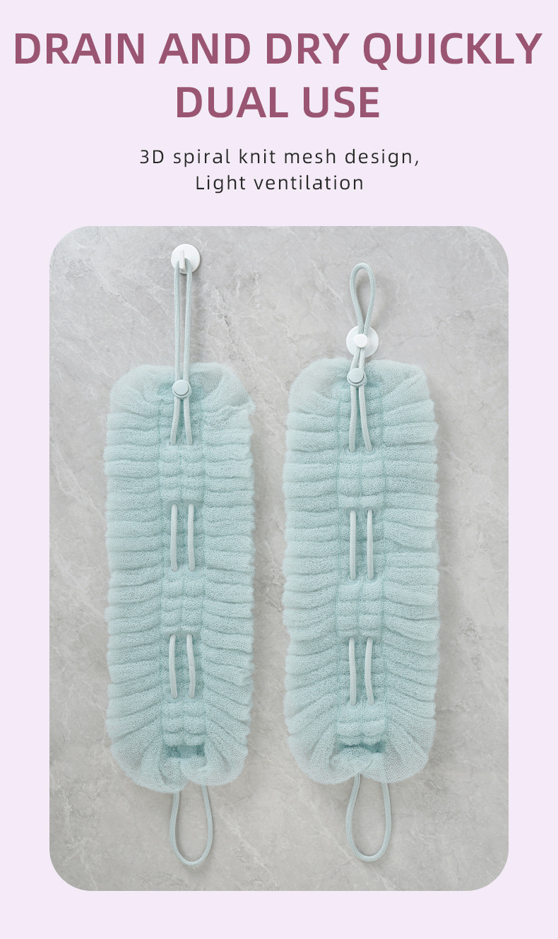 Stretch bath ball; back scrubber; two-in-one washcloth.详情16