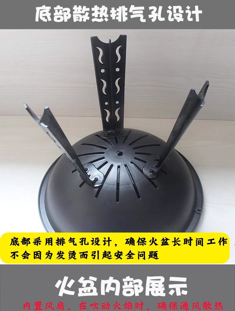 火焰盆火焰灯万圣节节日仿真鬼屋氛围灯台式LED仿真火盆酒吧火焰灯装饰详情7