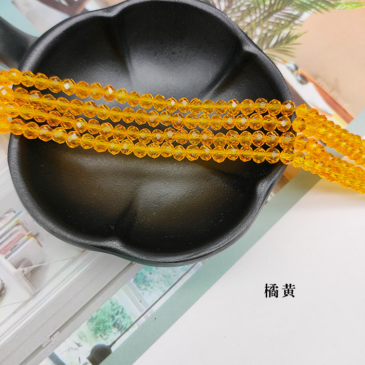 水晶玻璃切面扁珠玻璃珠彩色车轮散珠发饰箱包鞋服饰配件水晶扁珠详情10