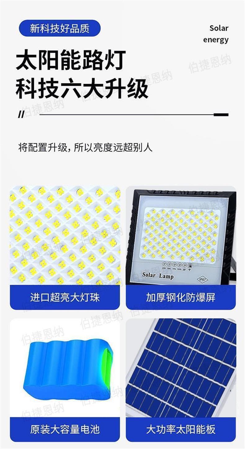 The 2026 new smart solar lighting lamp automatically lights up for indoor and outdoor solar courtyard floodlights when it gets dark pic 10