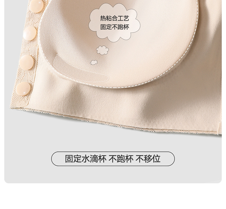 妈妈内衣女前扣文胸无钢圈背心式胸罩中老年人妇女无痕大码夏薄款详情19