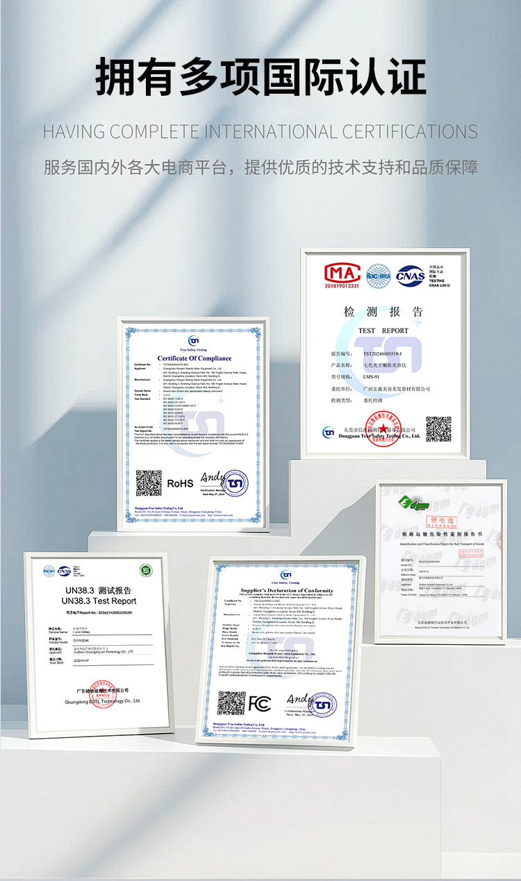 shanilak Cross-border Skin Rejuvenation Mask Home silicone photonic LED large row Light multi-wavelength color Light Skin care and beauty device pic 10