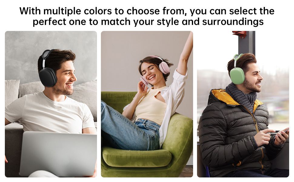 适用Airpods max保护套苹果Max耳机壳纯色硅胶软壳耳机套三件套详情24