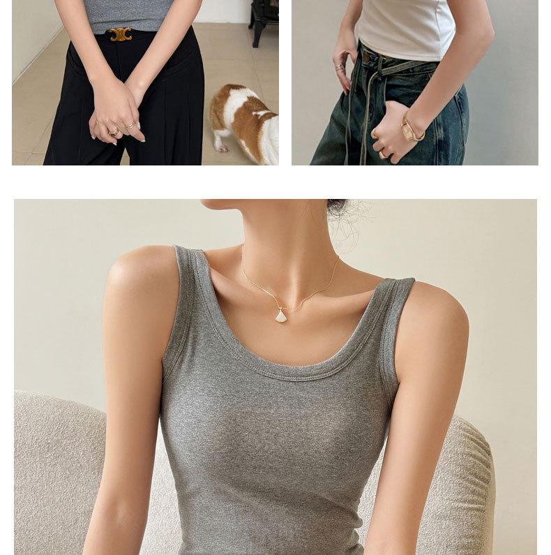严选纯棉大码吊带背心女春夏季百搭外穿显瘦胖mm内搭打底无袖上衣详情18