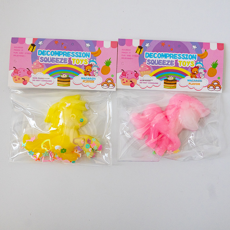 Kneading bagged Little Pony stress-relieving Silicone Kneading Fun Super soft and sticky mud-like internet-famous slow rebound toy pic 3