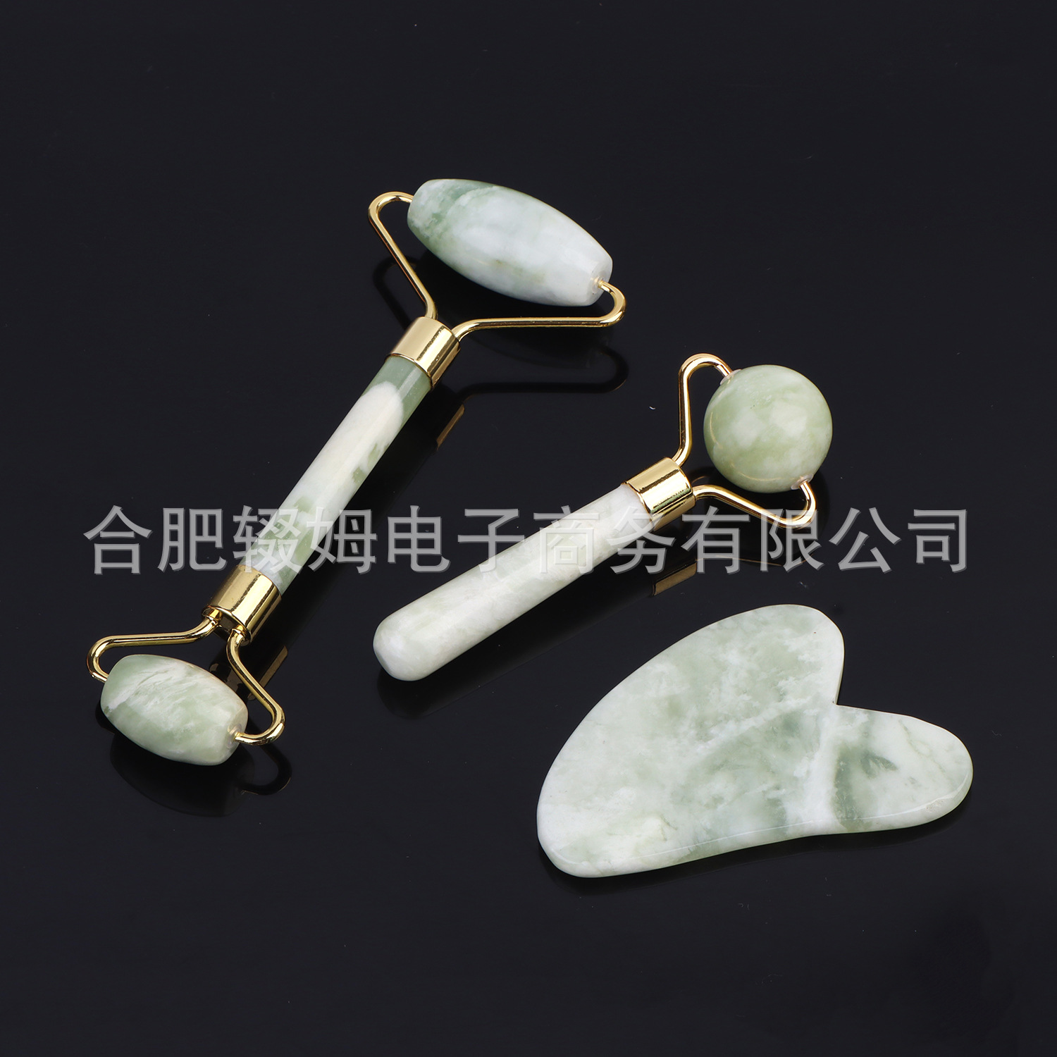 跨境岫玉甲翠玉石揉脸器按摩滚轮刮痧板厂家直销便携式经络刮痧按摩工具皮肤美容护理详情13