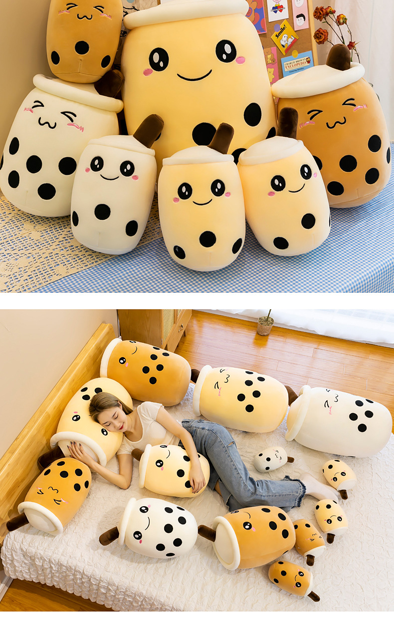 Simulated fruit milk tea cups, cushions, plush toys, large bubble milk tea dolls, stuffed toys, cross-border foreign trade gifts pic 21