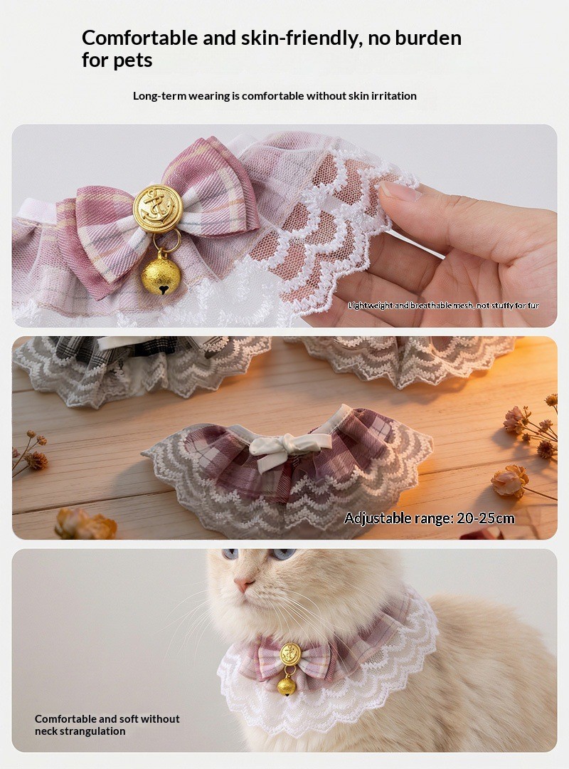A collection of best-selling pet products, including cute cat and dog collars, exquisite bows, and comfortable scarves. Factory direct sales pic 3