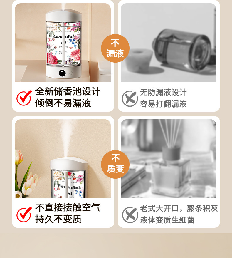 智能香薰机空气清新自动喷香机 香薰持久室内除臭香氛机卧室家用详情12