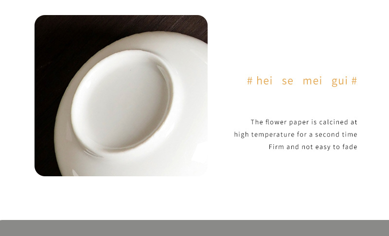 Hepburn-style rose ceramic tableware, bowl and plate sets, souvenirs, simple opening gifts, household wholesale bowl sets, gift boxes pic 10