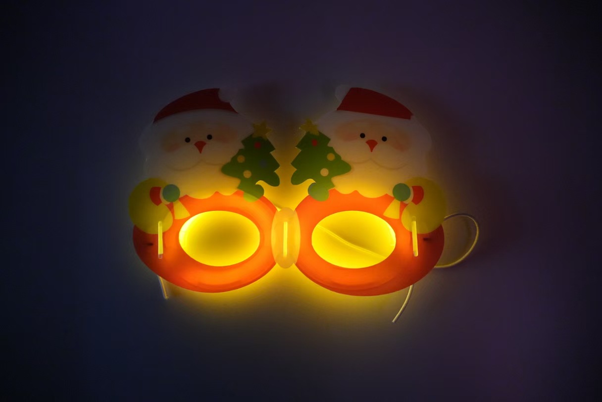 荧光面具 夜光眼罩六一儿童节道具 酒吧化妆舞会用品节日批发圣诞详情2