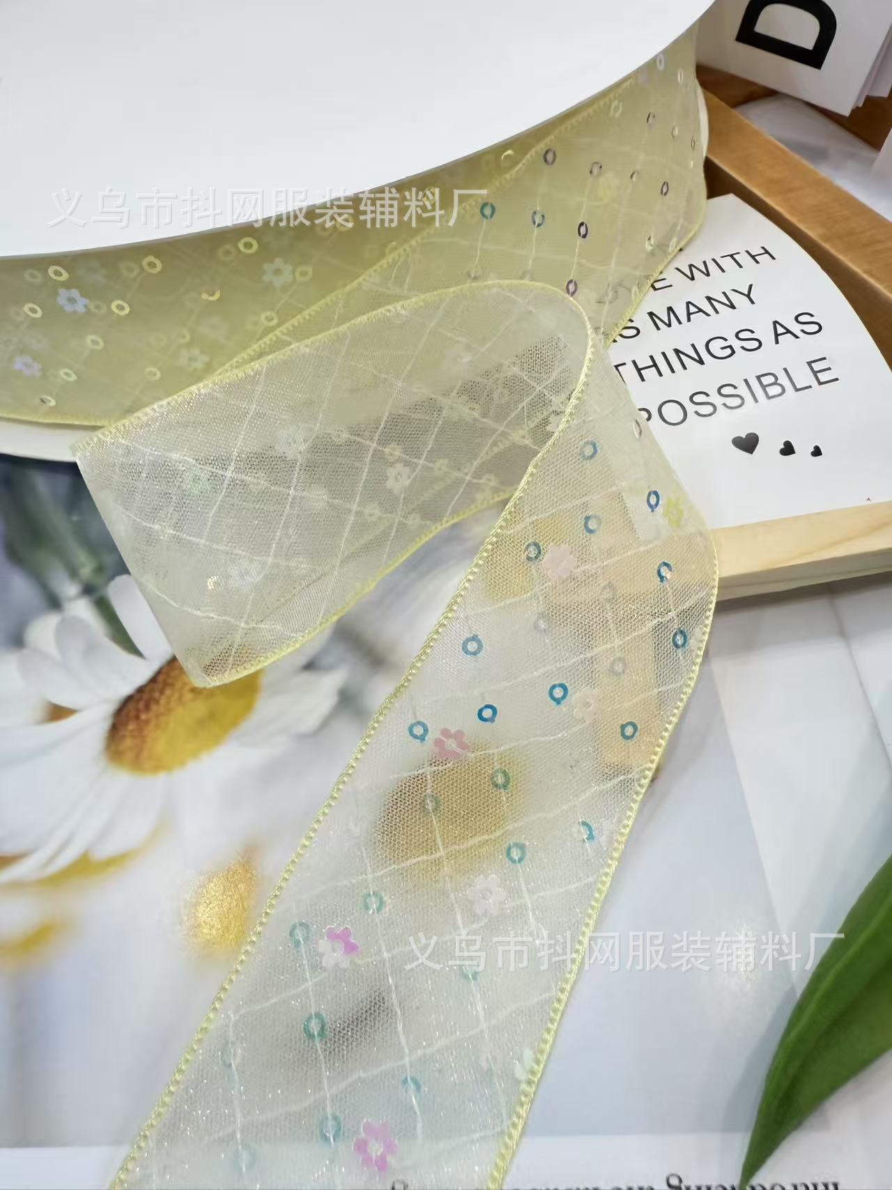Новая модель 4cm с блёстками на сетке, детские украшения для волос, банты для цветочной упаковки, оптом pic 13