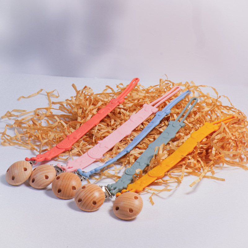 跨境爆款硅胶安抚奶嘴链多功能硅胶奶嘴链宝宝牙胶防掉链防丢绳子详情7