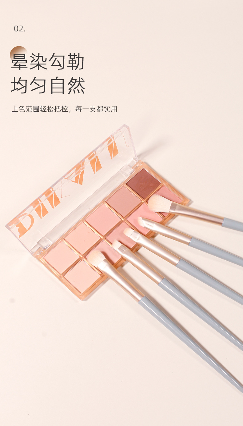 New Blue Bridge 10-piece eye brush makeup brush set, complete makeup brush makeup tools, cross-border source factory pic 2