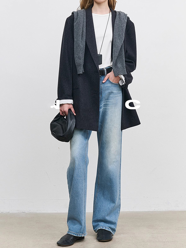 小众极简2025年春秋强推棉质牛仔裤女筷子腿显瘦休闲直筒裤长裤子详情8