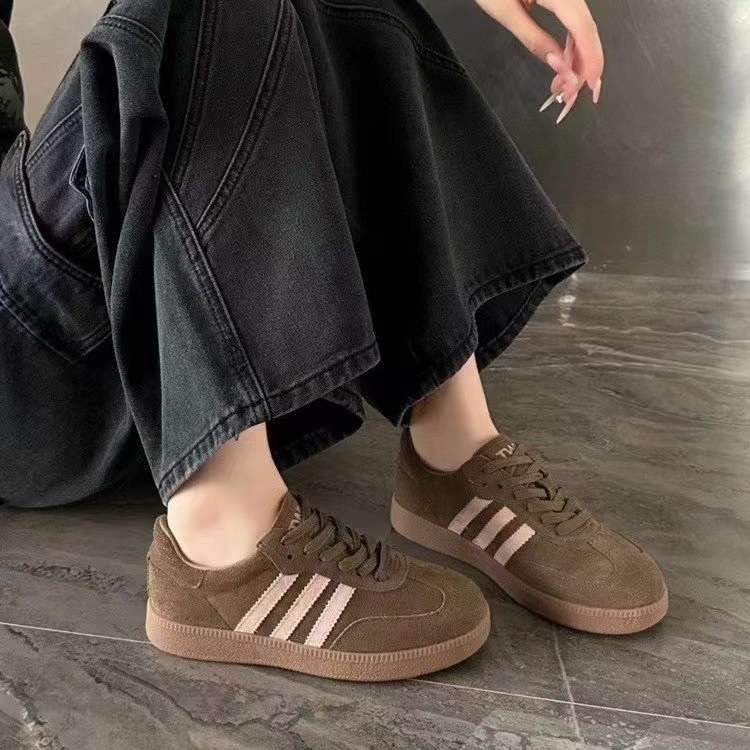 德训鞋女八个色2024秋季新款学生百搭休闲运动小白鞋女三杠鞋子详情3