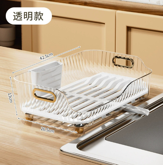 Household kitchen sink, draining bowl rack, eco-friendly plastic tableware, fruit storage, draining bowl rack, countertop storage rack pic 4