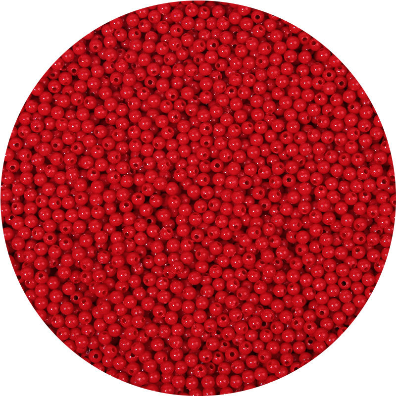 4mm亚克力塑料实色圆珠diy手工串珠手链首饰材料配件配饰散珠批发详情8