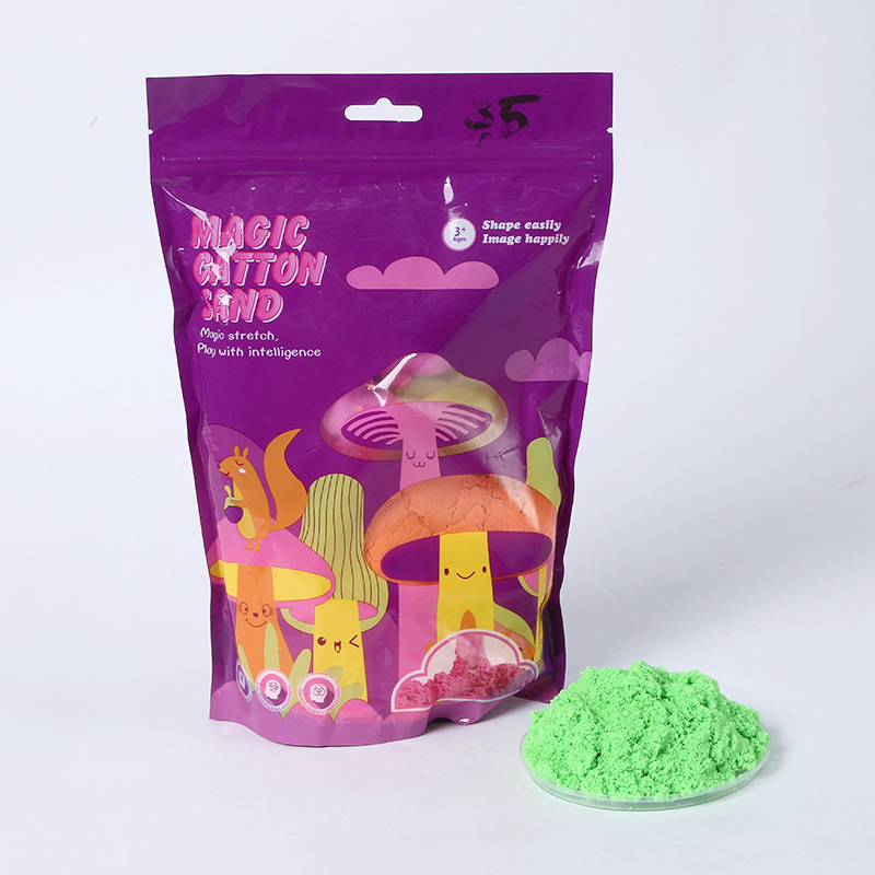 Magic Cotton Sand玩具潮玩盲盒圆形电池盒包装袋娃三岁详情7